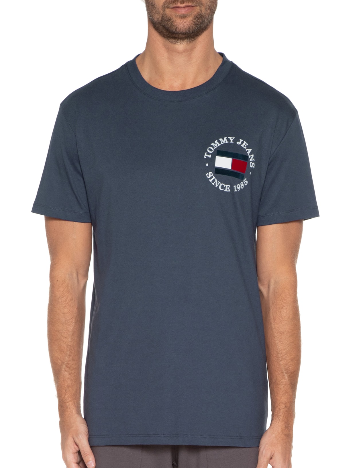 Camiseta Masculina Manga Curta Azul Tommy Jeans