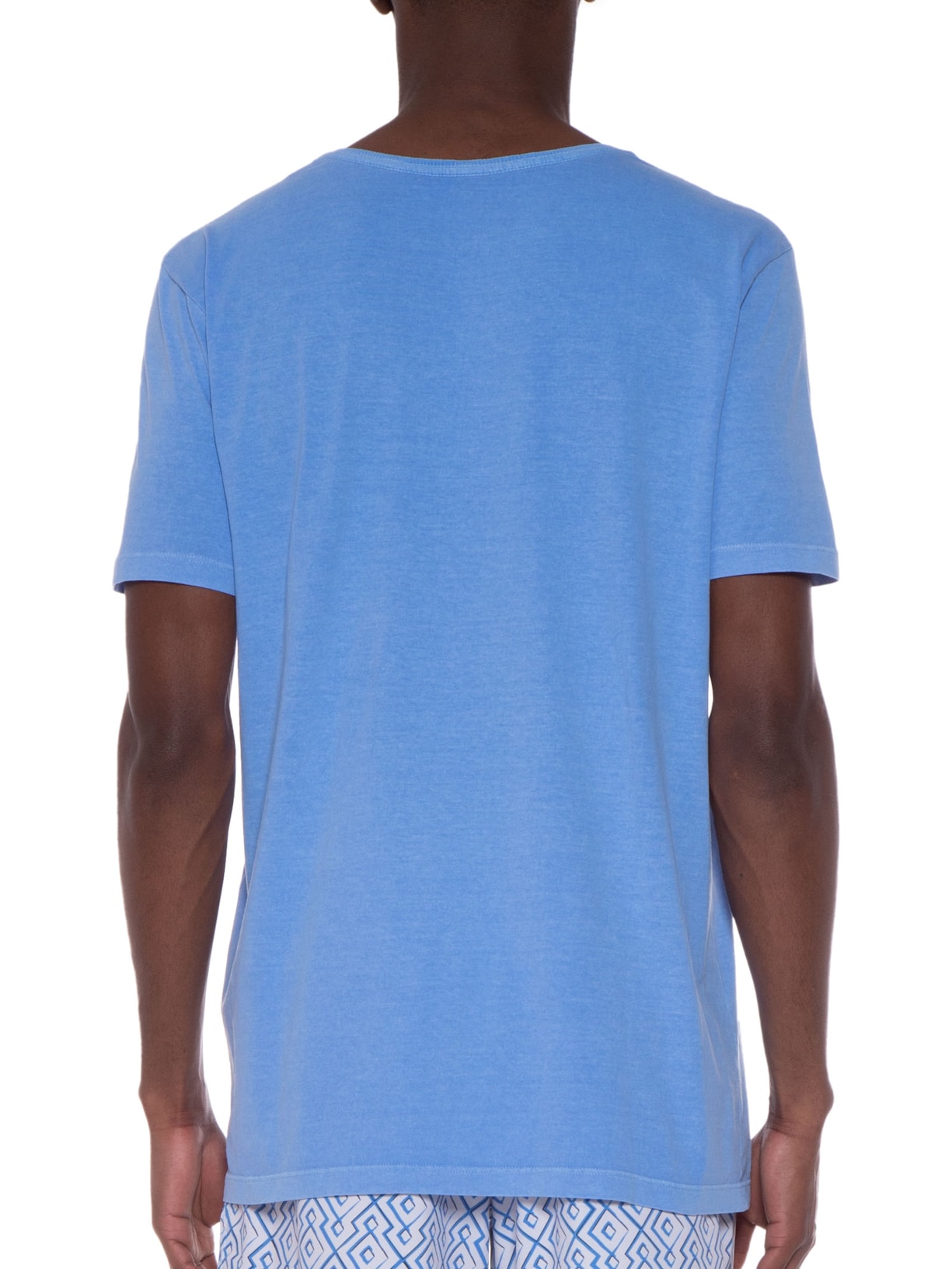 Camiseta Masculina Manga Curta Azul Kour