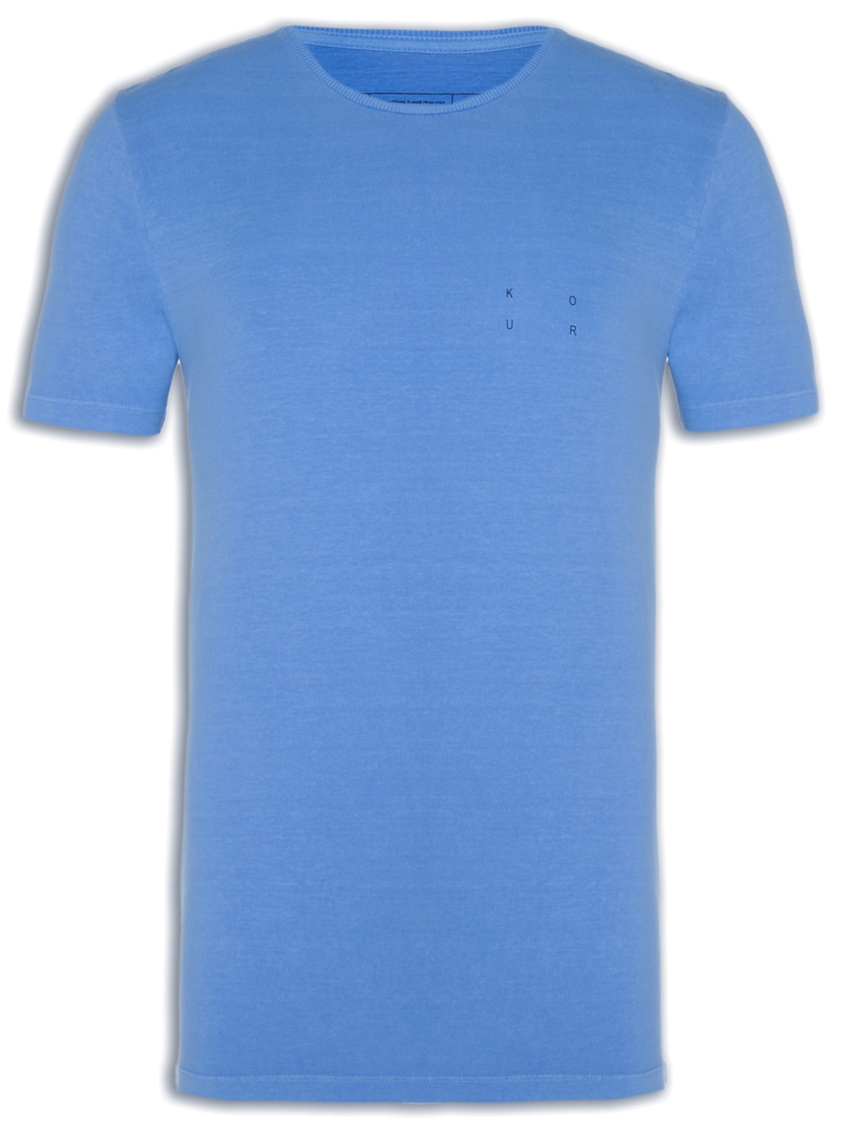 Camiseta Masculina Manga Curta Azul Kour