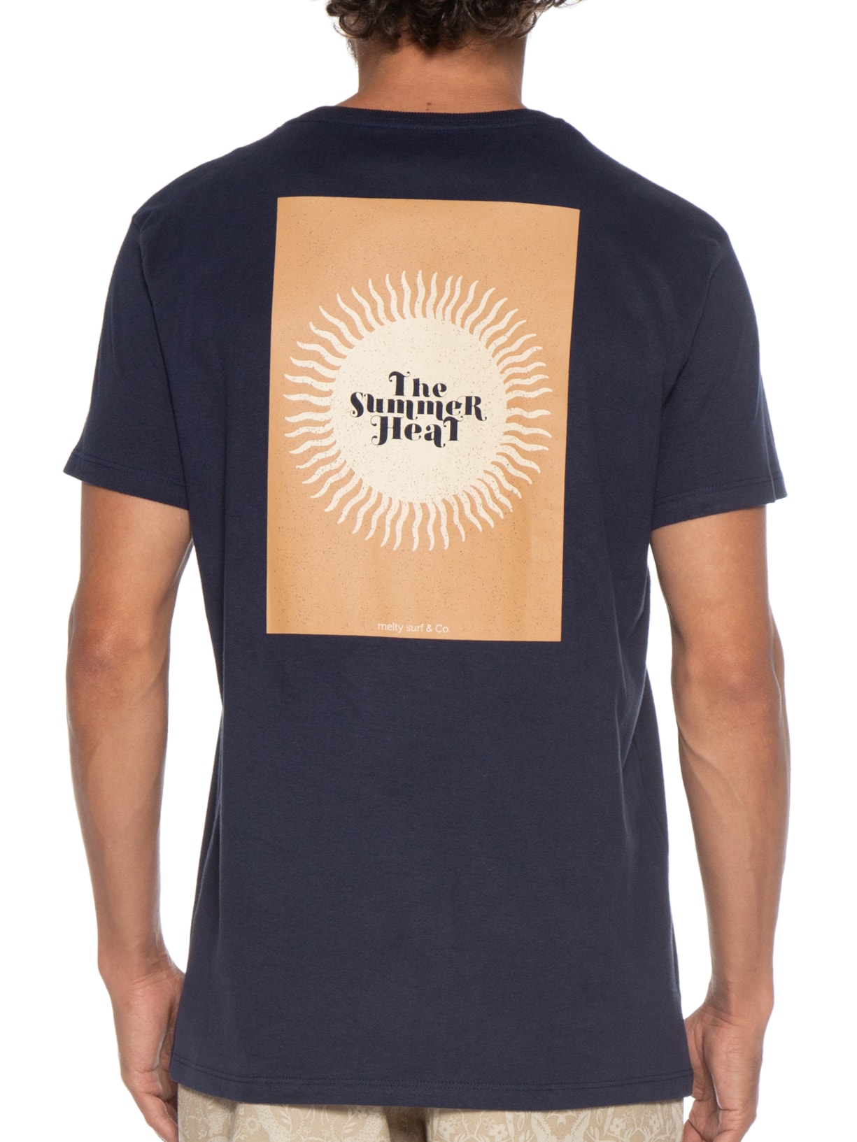 Camiseta Masculina Manga Curta Azul Melty Rj