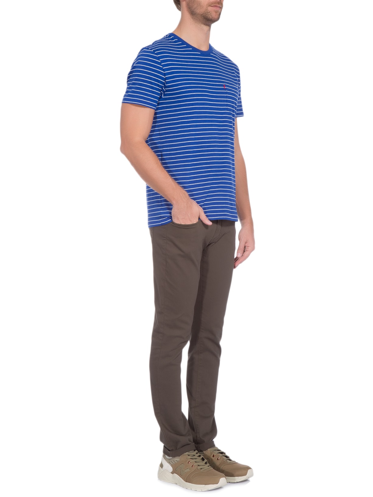 Camiseta Masculina Manga Curta Azul Levi's