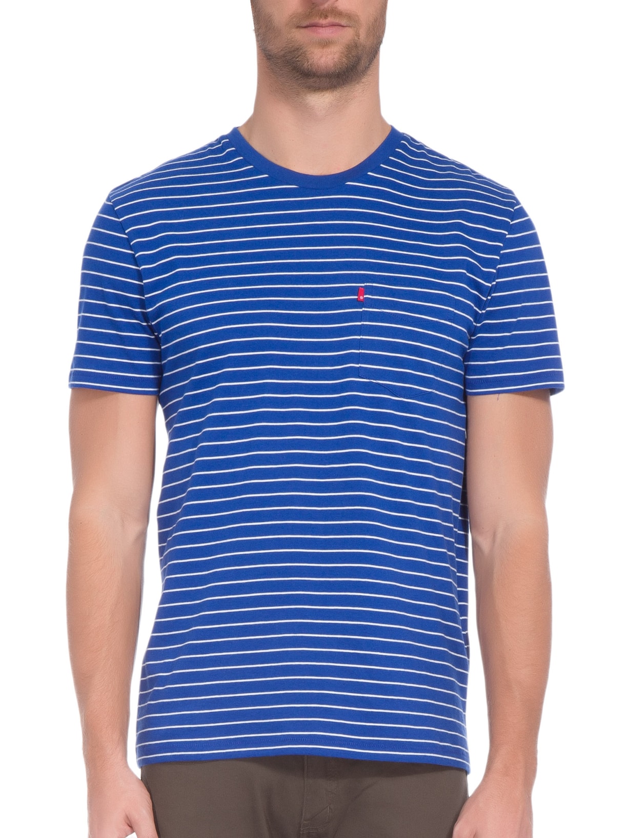 Camiseta Masculina Manga Curta Azul Levi's