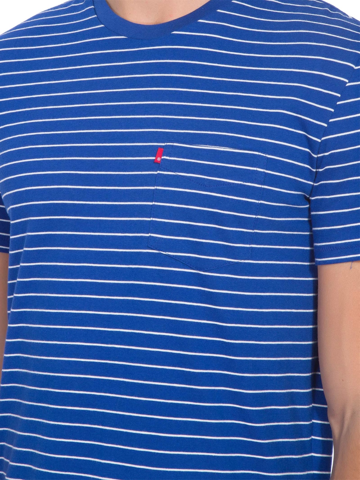 Camiseta Masculina Manga Curta Azul Levi's