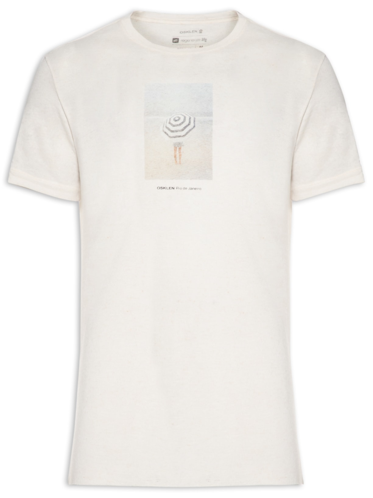 Camiseta Masculina Manga Curta Barraca - Bege