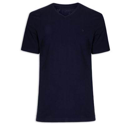 Camiseta Masculina Manga Curta Básica - Azul