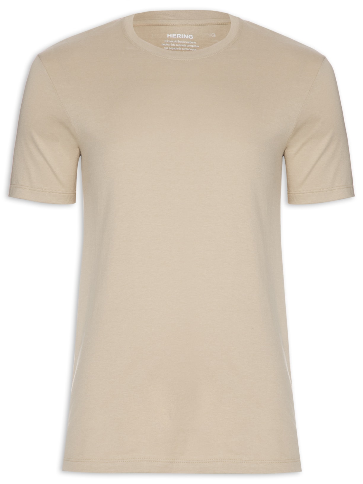 Camiseta Masculina Manga Curta - Bege