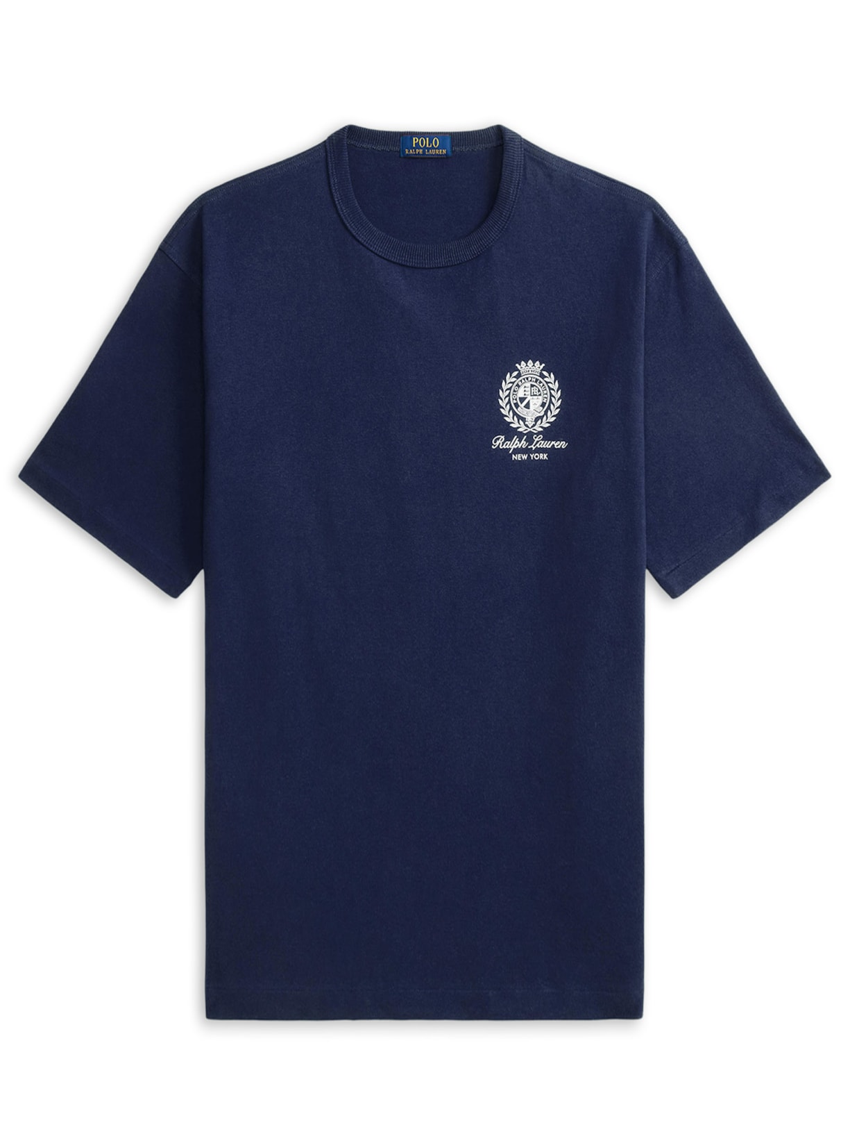 Camiseta Masculina Manga Curta Bordado Preppy Azul Polo Ralph Lauren