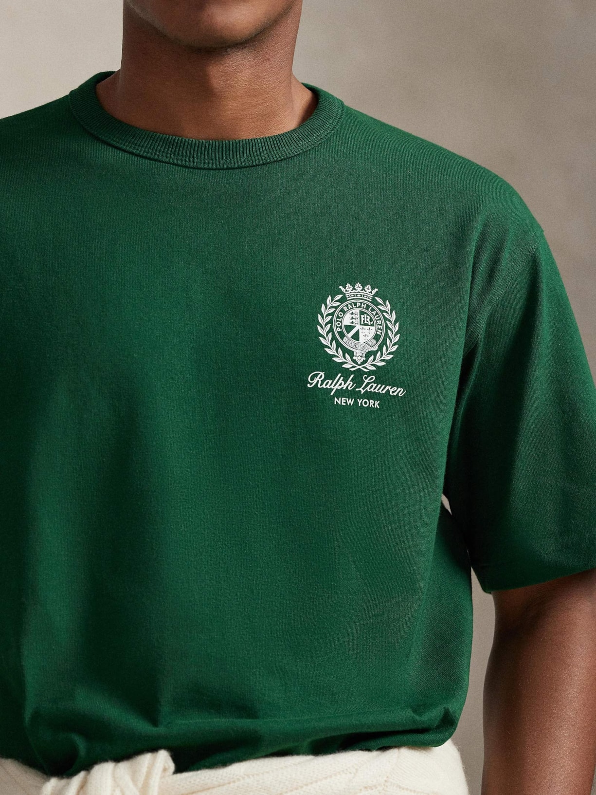 Camiseta Masculina Manga Curta Bordado Preppy Verde Polo Ralph Lauren
