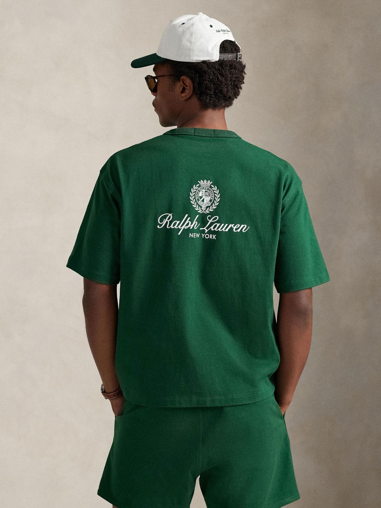 Camiseta Masculina Manga Curta Bordado Preppy Verde Polo Ralph Lauren