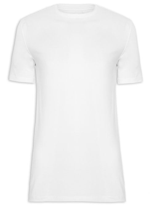 Camiseta Masculina Manga Curta - Branco