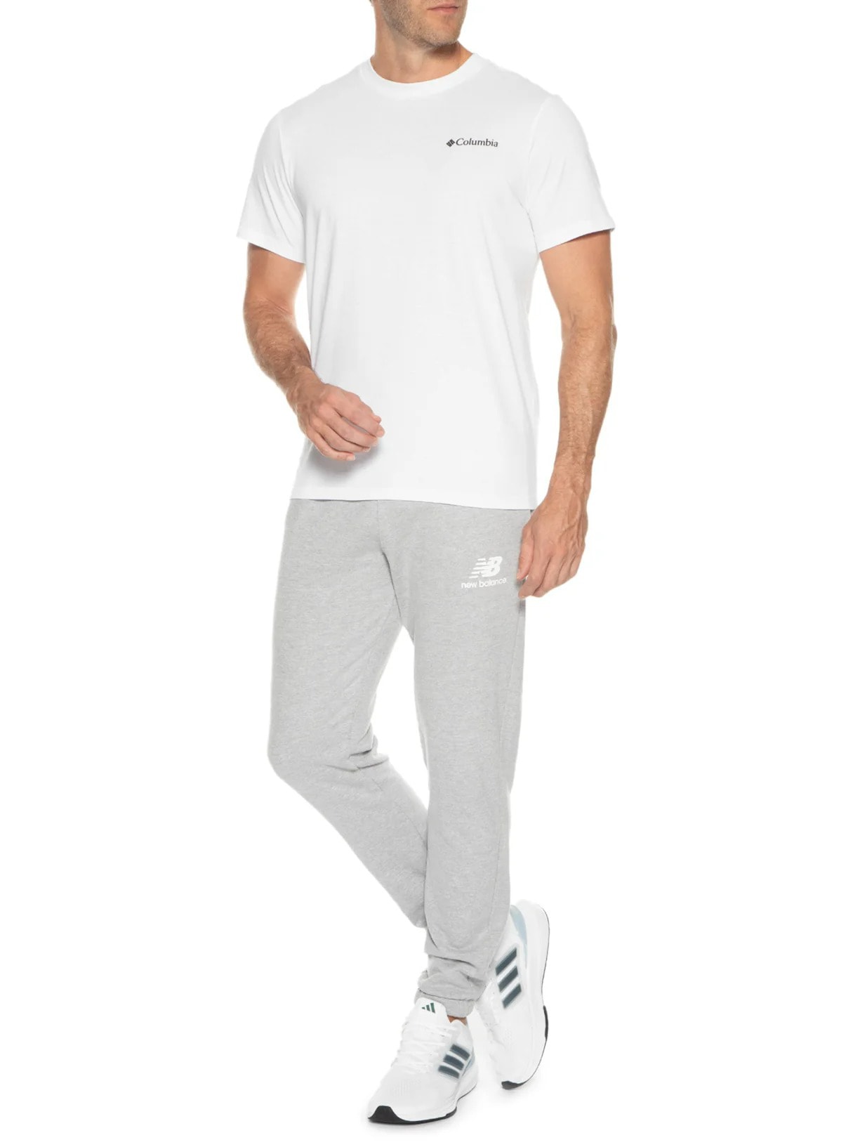 Camiseta Masculina Manga Curta Branco Columbia