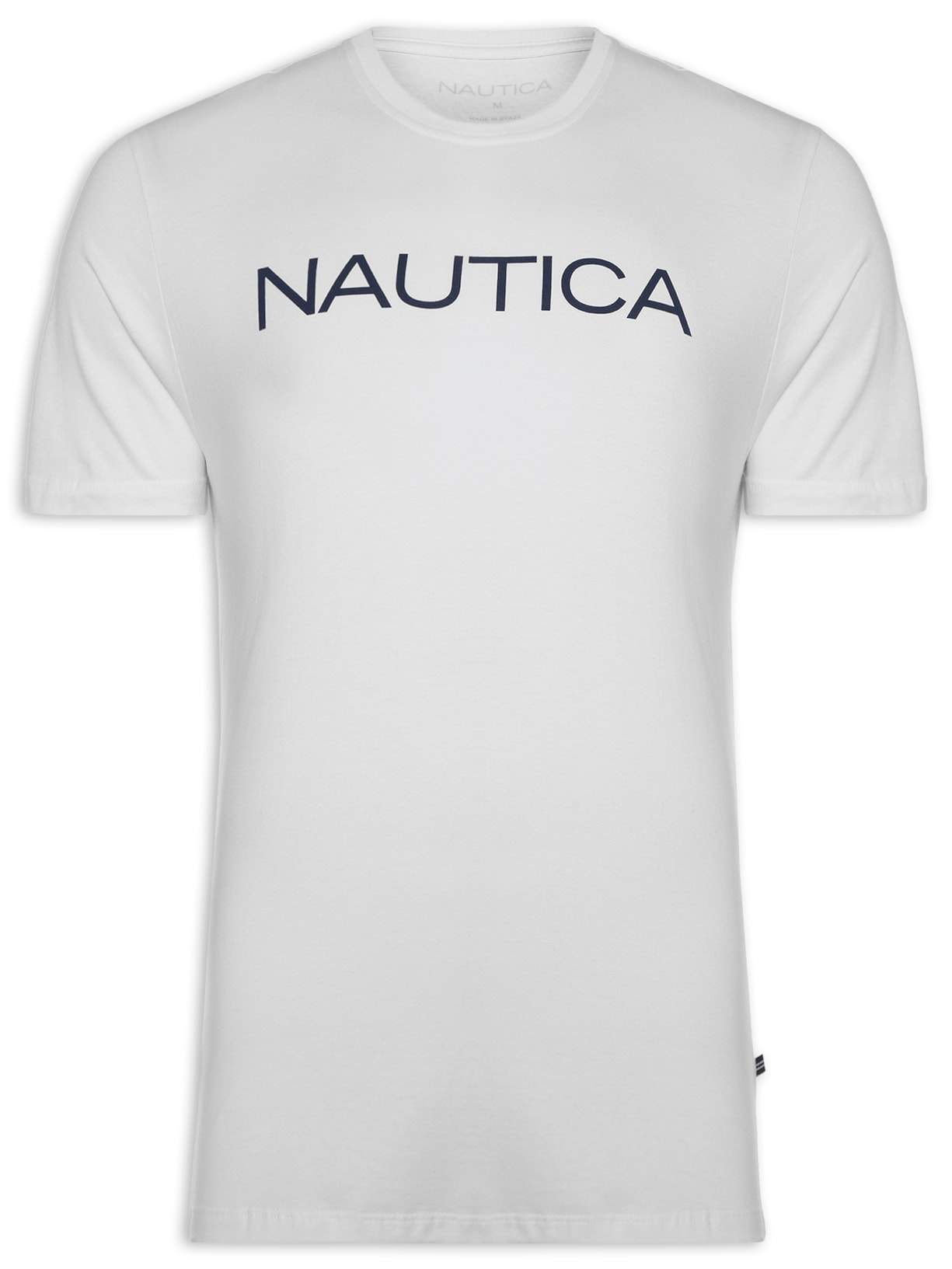 Camiseta Masculina Manga Curta Branco Nautica
