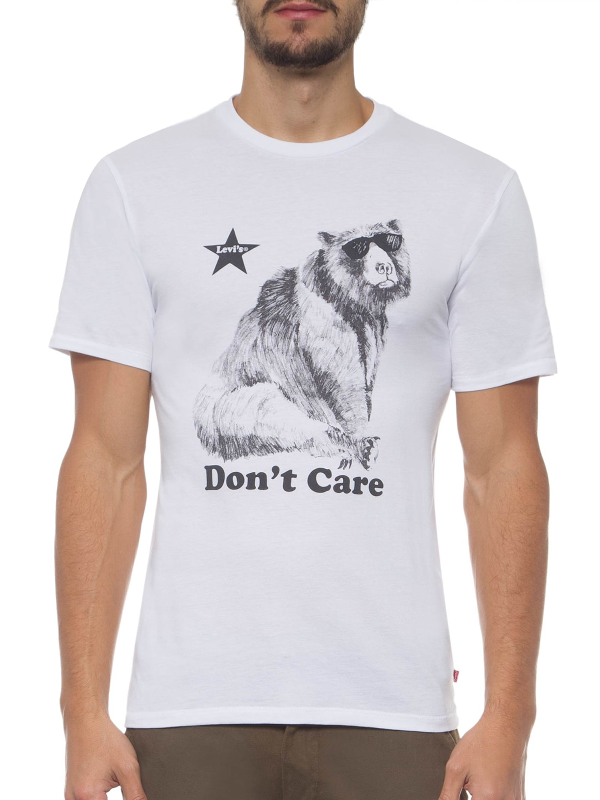 Camiseta Masculina Manga Curta Branco Levi's