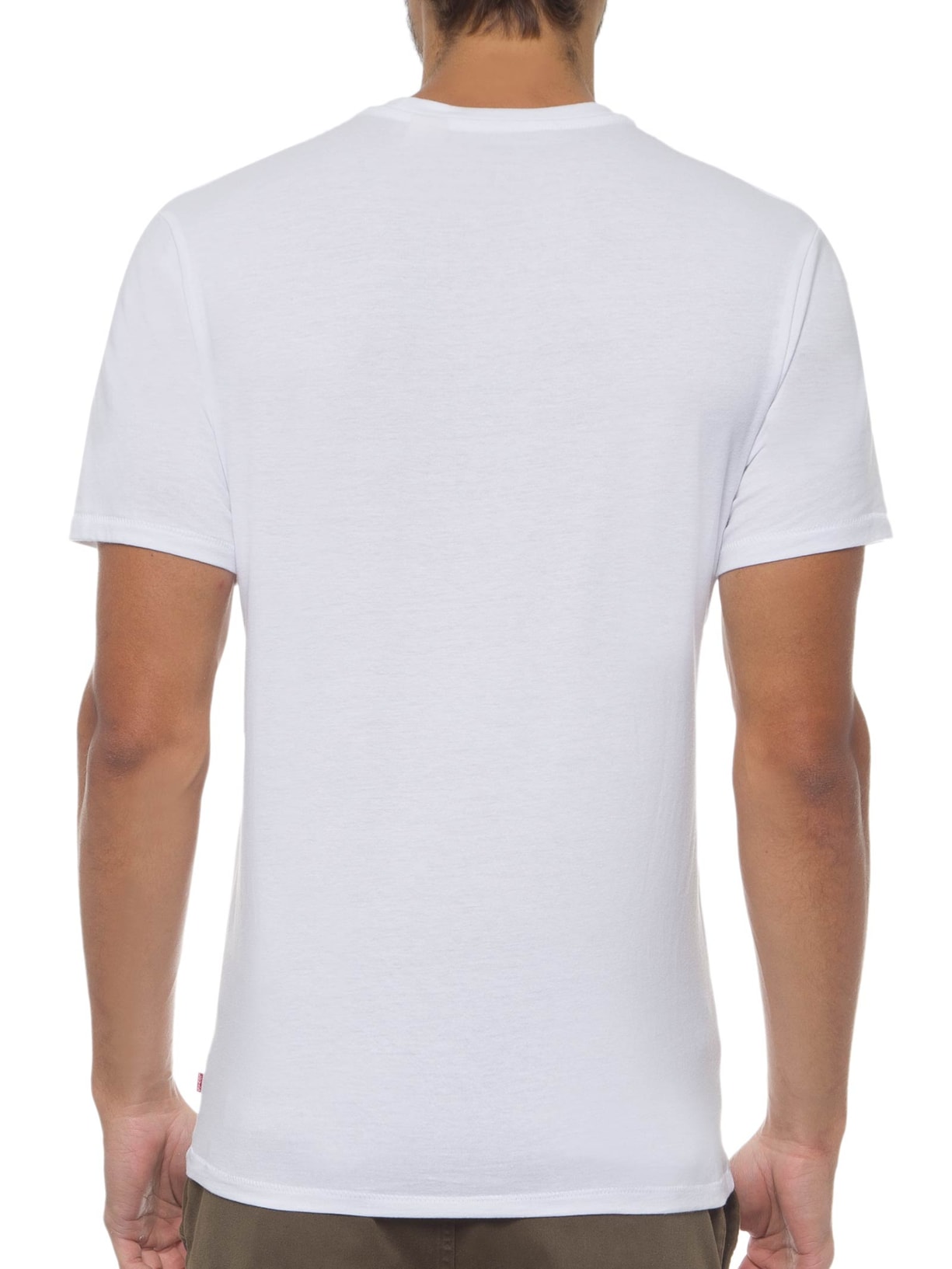 Camiseta Masculina Manga Curta Branco Levi's
