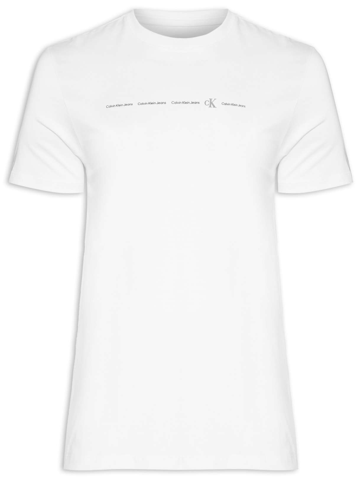 Camiseta Masculina Manga Curta Branco  Calvin Klein Jeans