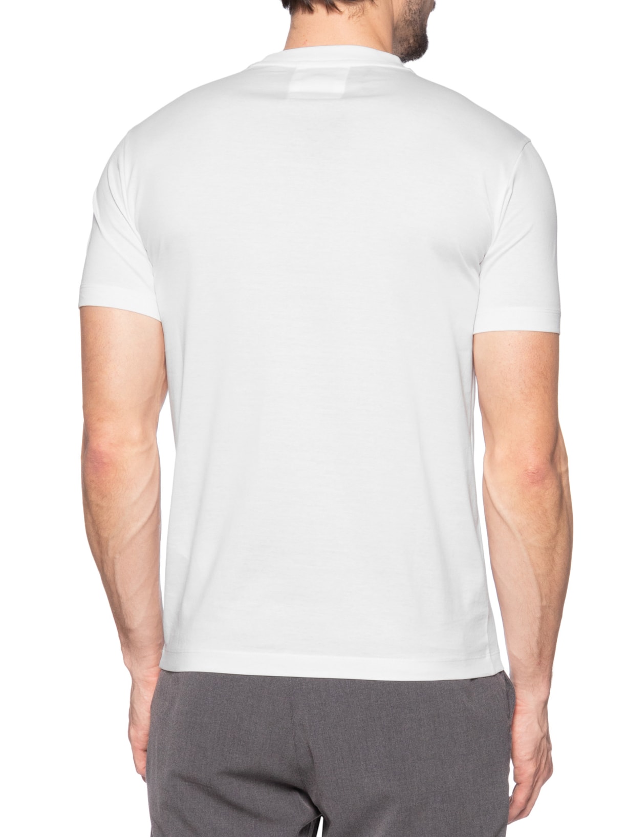 Camiseta Masculina Manga Curta Branco Emporio Armani