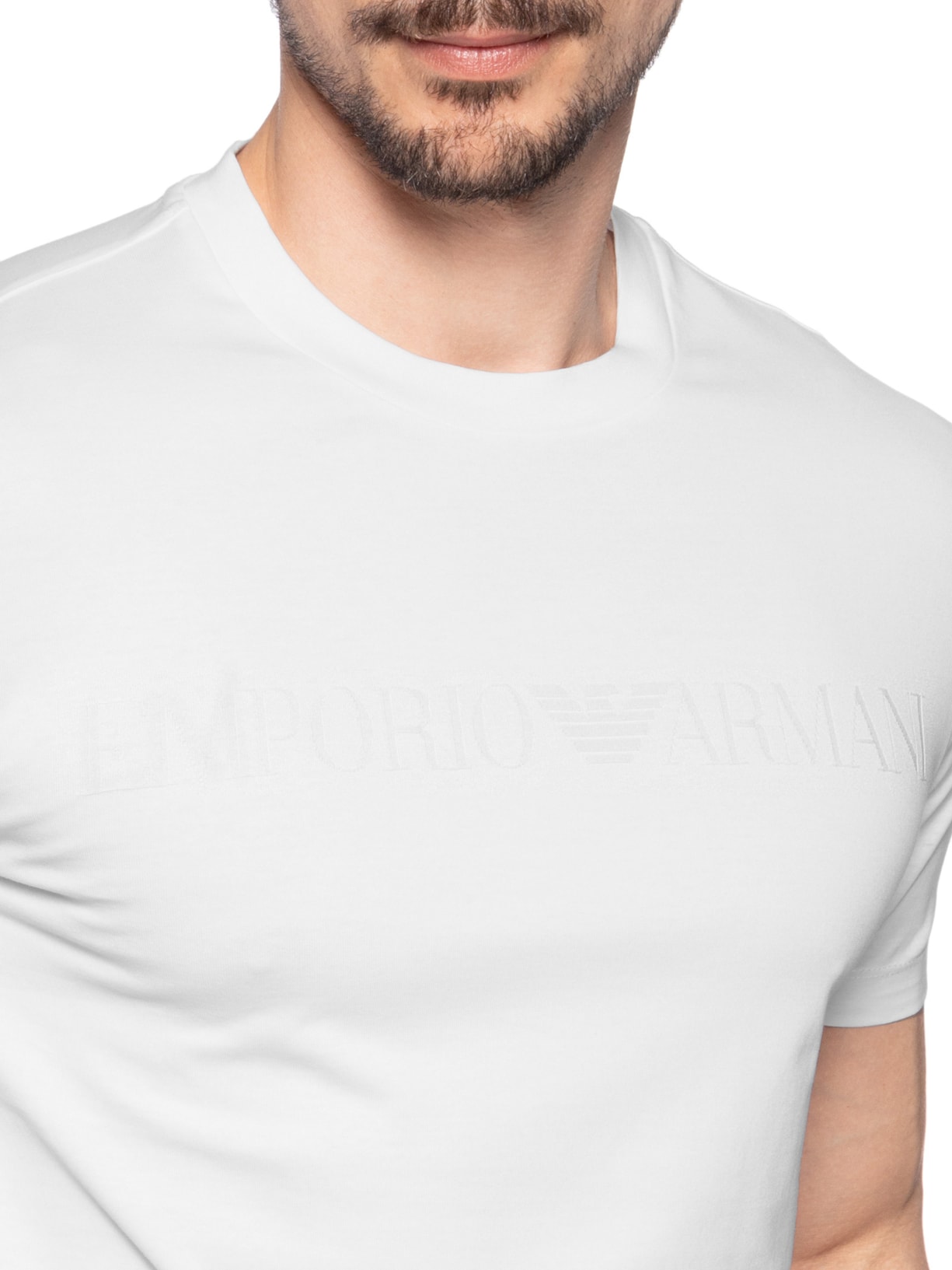 Camiseta Masculina Manga Curta Branco Emporio Armani