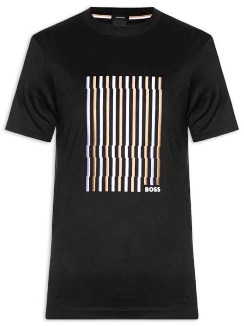 Camiseta Masculina Manga Curta C-Thompson 41 - Preto - Boss
