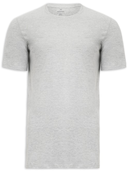 Camiseta Masculina Manga Curta - Cinza