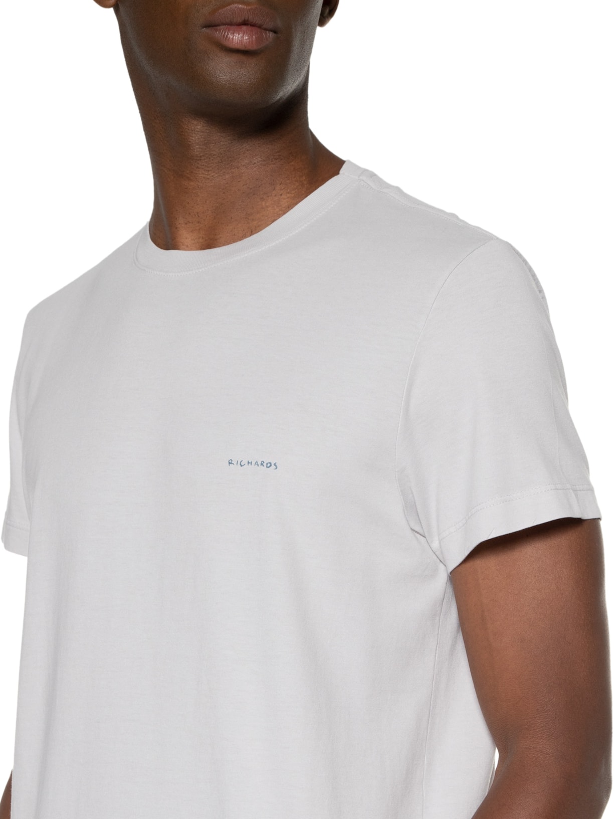 Camiseta Masculina Manga Curta Cinza Richards