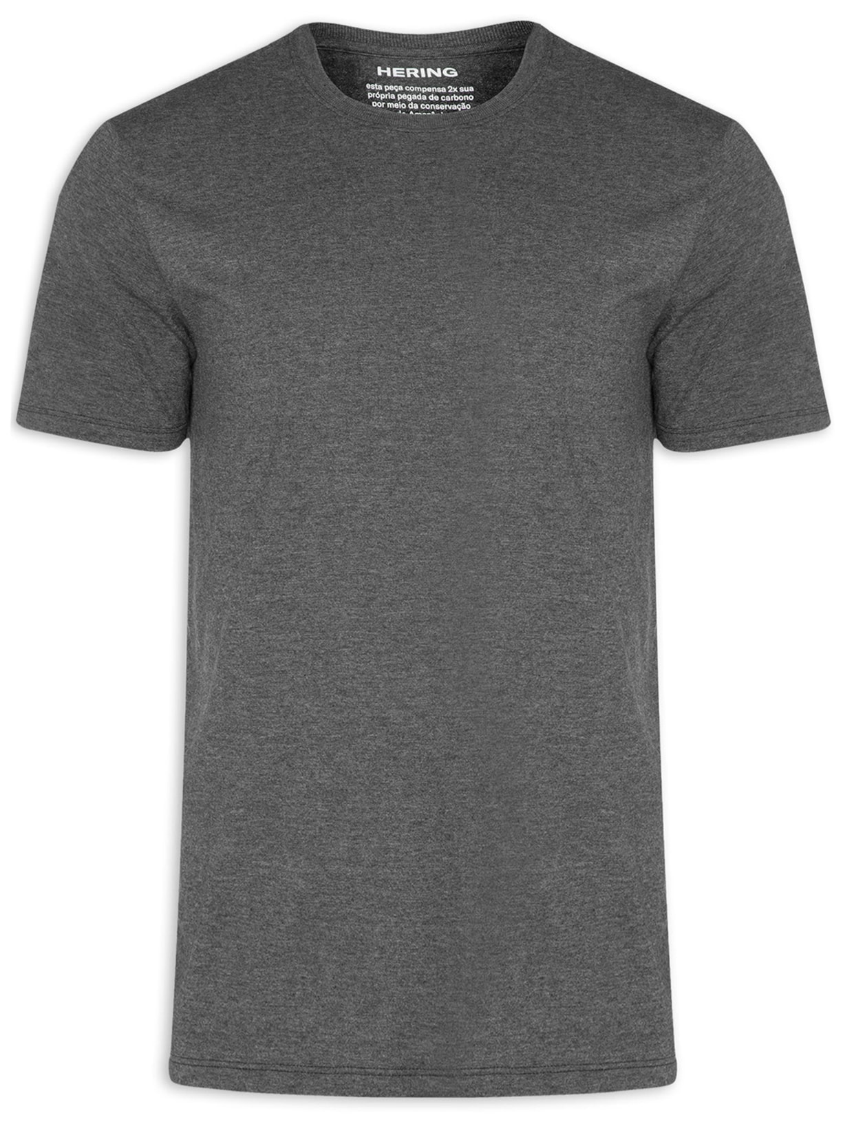 Camiseta Masculina Manga Curta - Cinza