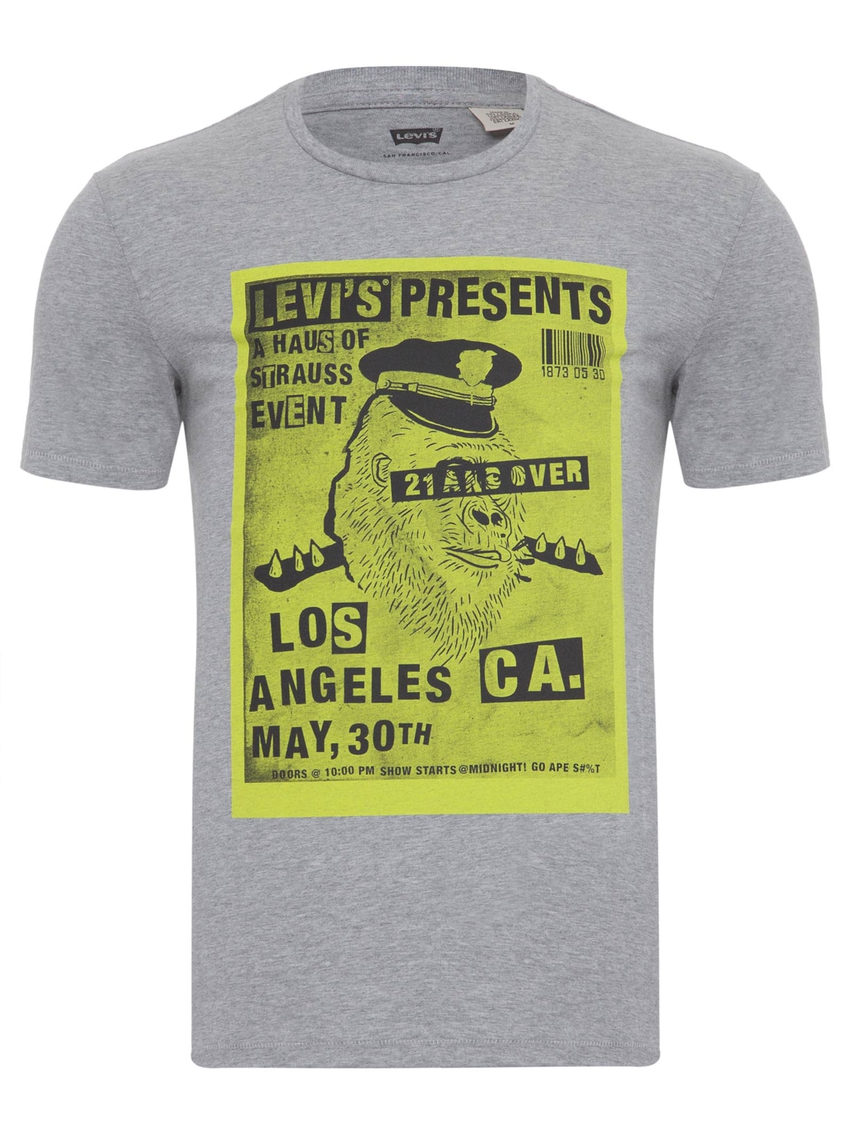 Camiseta Masculina Manga Curta - Cinza