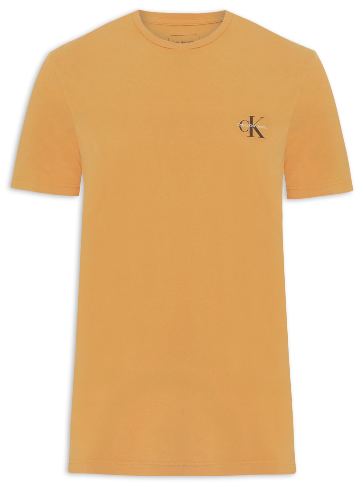 Camiseta Masculina Manga Curta CKJ Reissue Peito Bege Calvin Klein Jeans