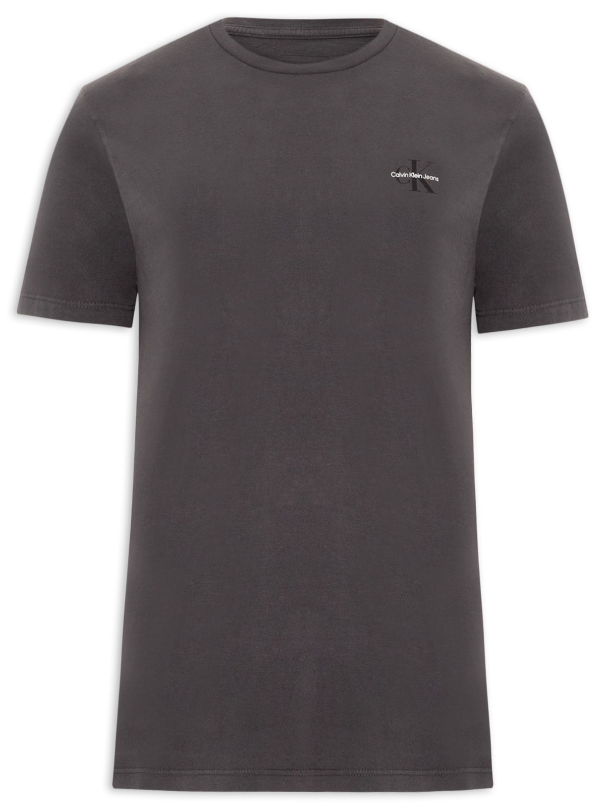 Camiseta Masculina Manga Curta CKJ Reissue Peito Cinza Calvin Klein Jeans