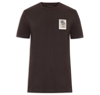 Camiseta Masculina Manga Curta CKJ Trees - Marrom