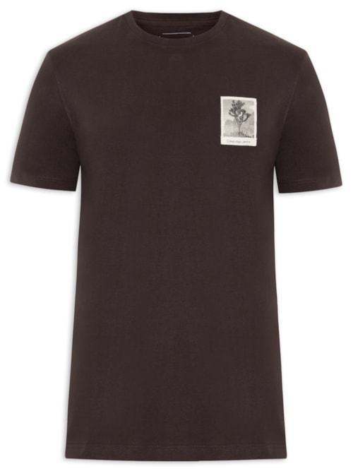Camiseta Masculina Manga Curta CKJ Trees - Marrom