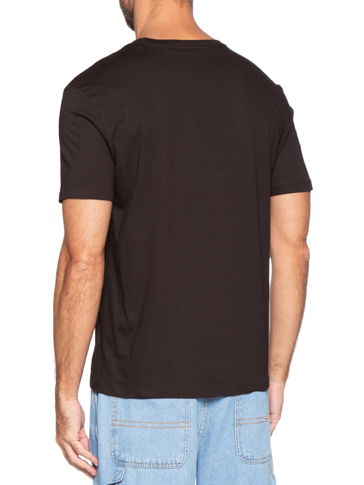 Camiseta Masculina Manga Curta CKJ Trees Marrom Calvin Klein Jeans