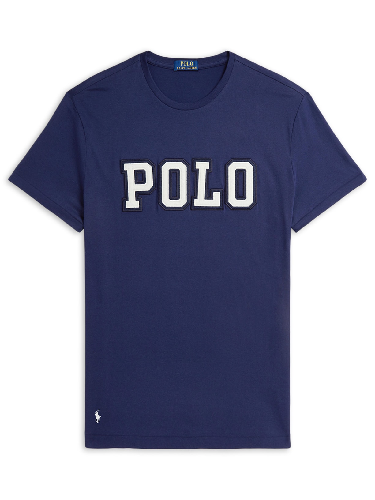 Camiseta Masculina Manga Curta Classic Big Polo Logo Azul Polo Ralph Lauren