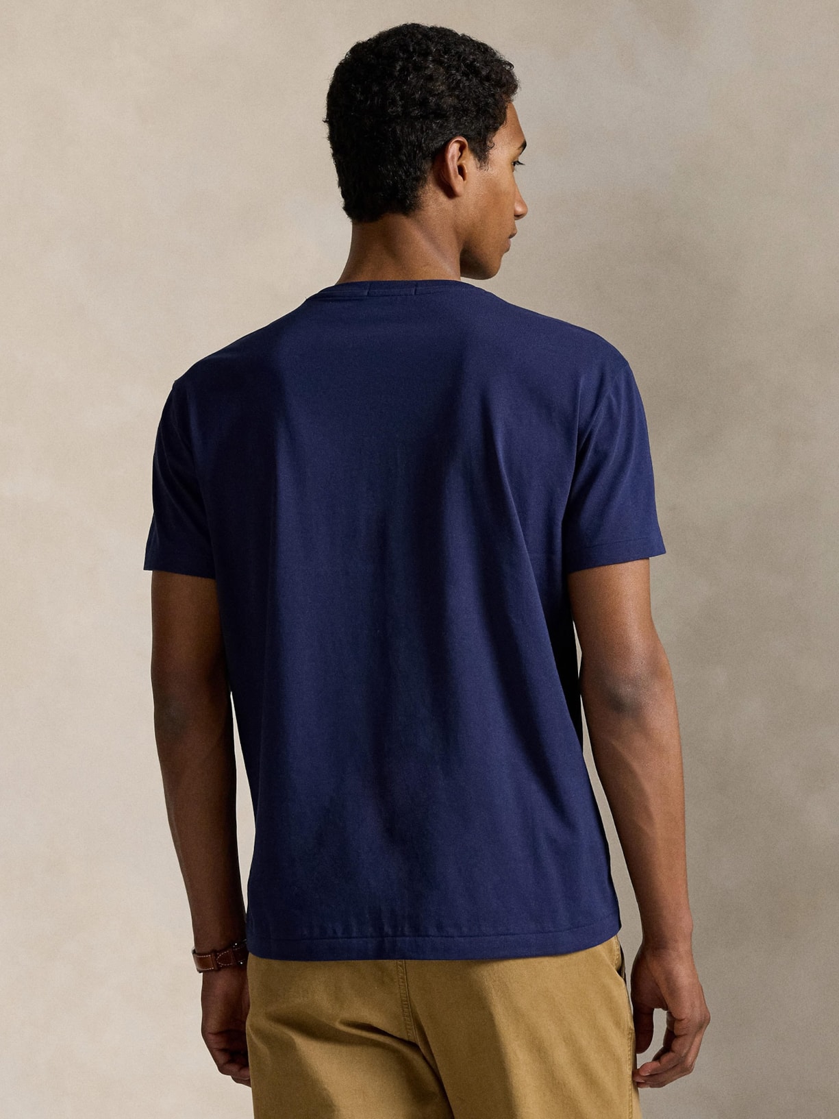Camiseta Masculina Manga Curta Classic Big Polo Logo Azul Polo Ralph Lauren