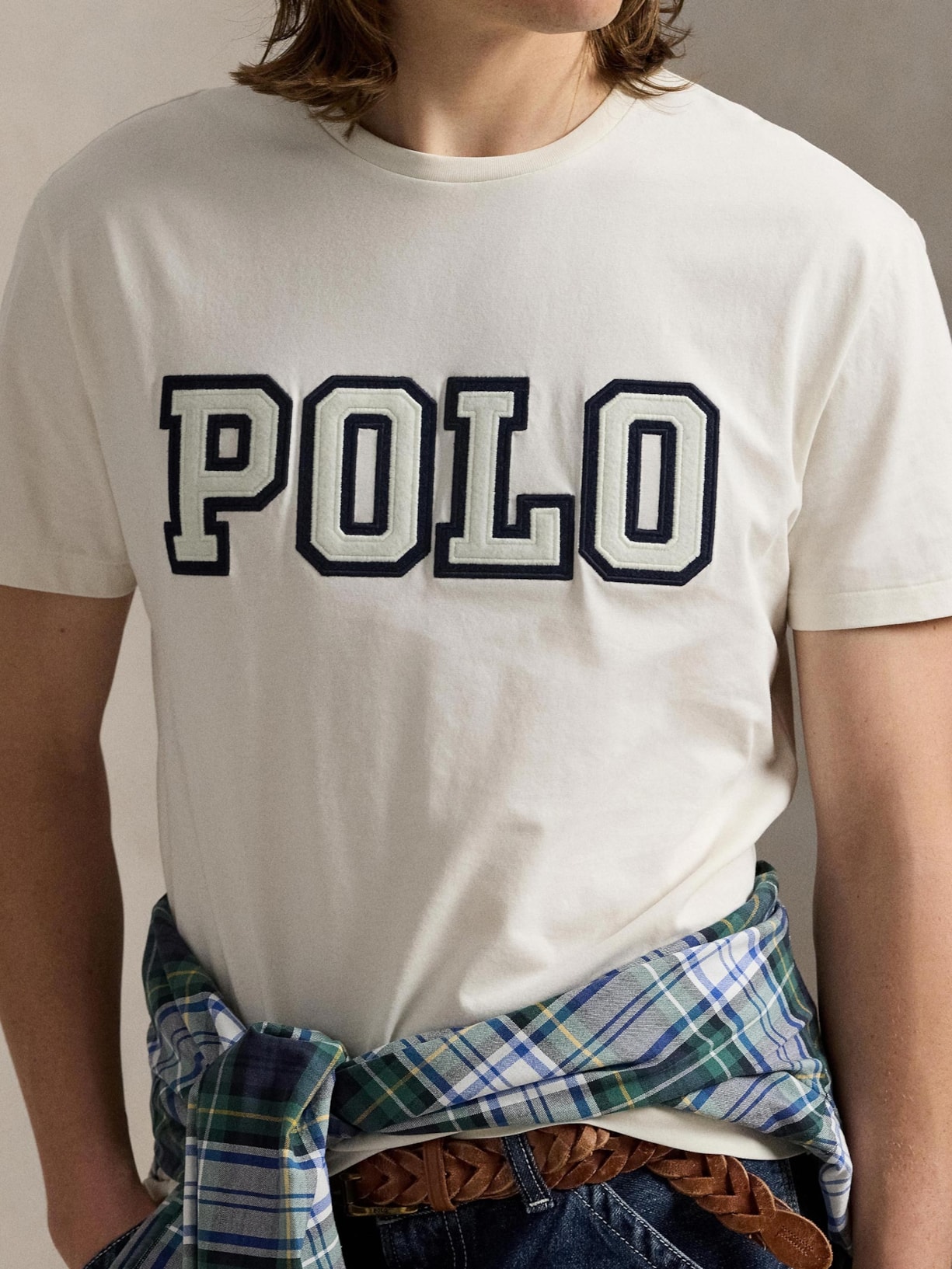 Camiseta Masculina Manga Curta Classic Big Polo Logo Branco Polo Ralph Lauren