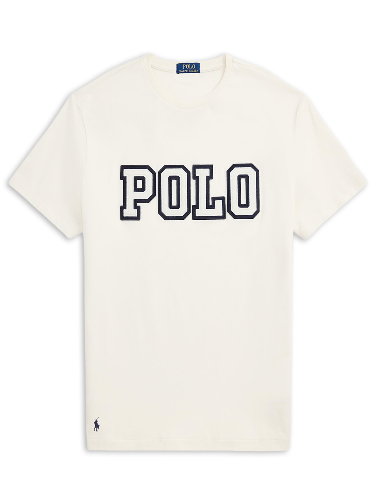 Camiseta Masculina Manga Curta Classic Big Polo Logo - Branco