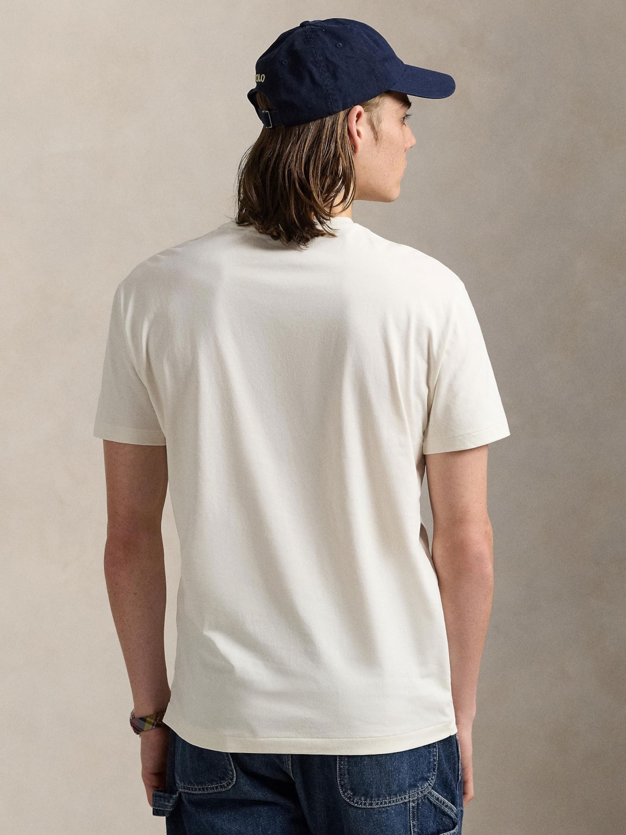 Camiseta Masculina Manga Curta Classic Big Polo Logo Branco Polo Ralph Lauren