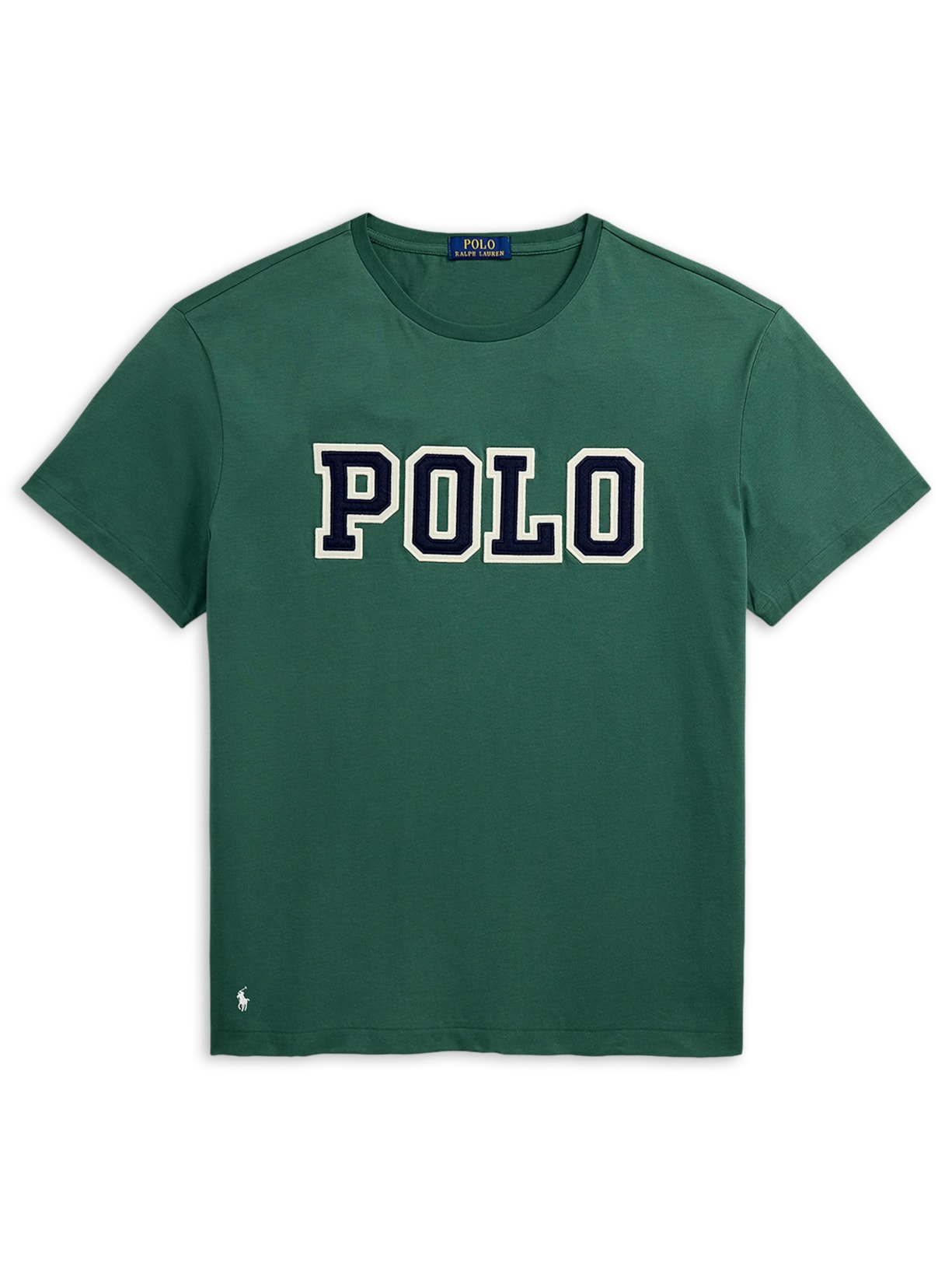 Camiseta Masculina Manga Curta Classic Big Polo Logo Verde Polo Ralph Lauren