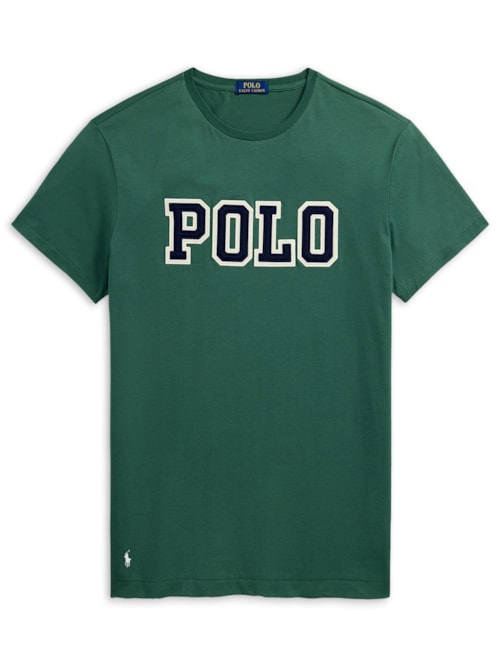 Camiseta Masculina Manga Curta Classic Big Polo Logo - Verde