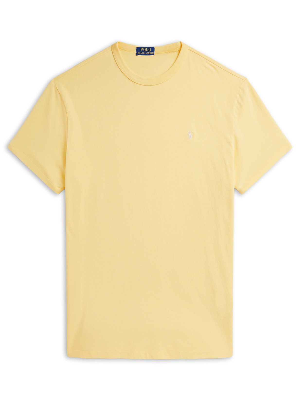 Camiseta Masculina Manga Curta Classic Logo Bordado Amarelo Polo Ralph Lauren