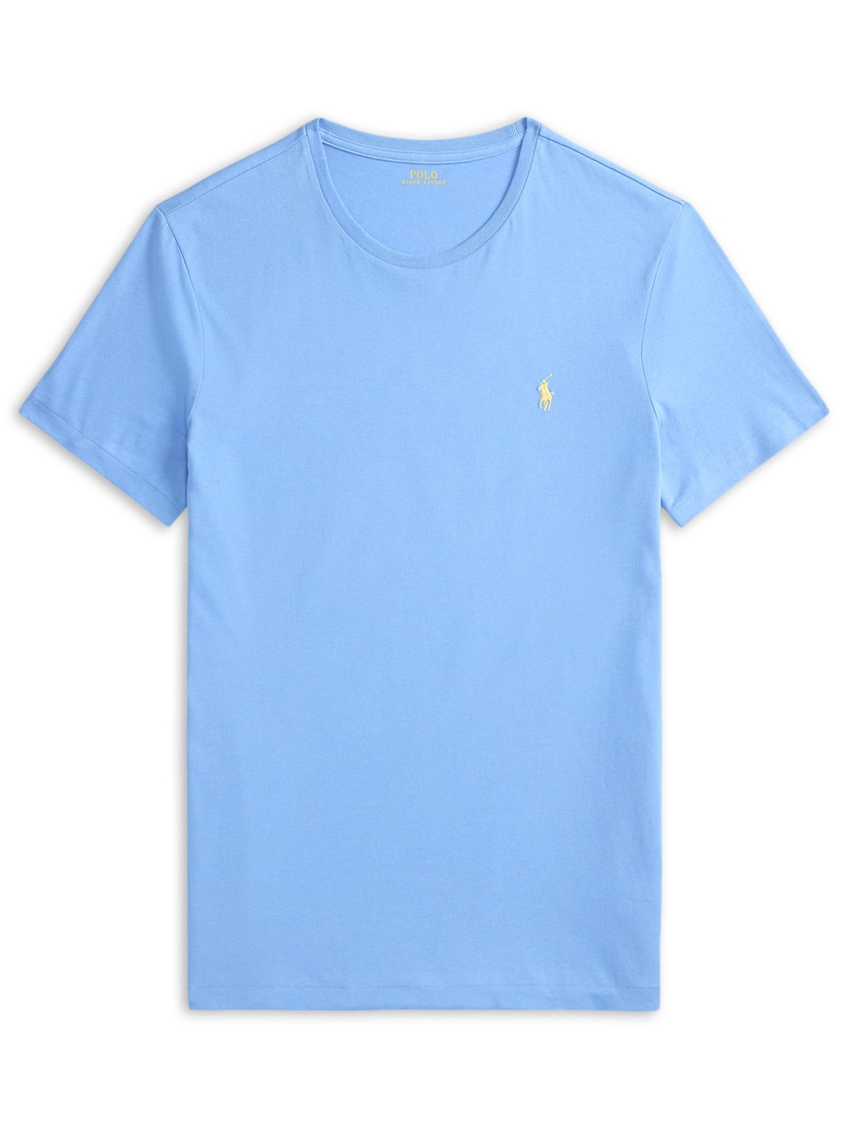 Camiseta Masculina Manga Curta Classic Logo Bordado Azul Polo Ralph Lauren