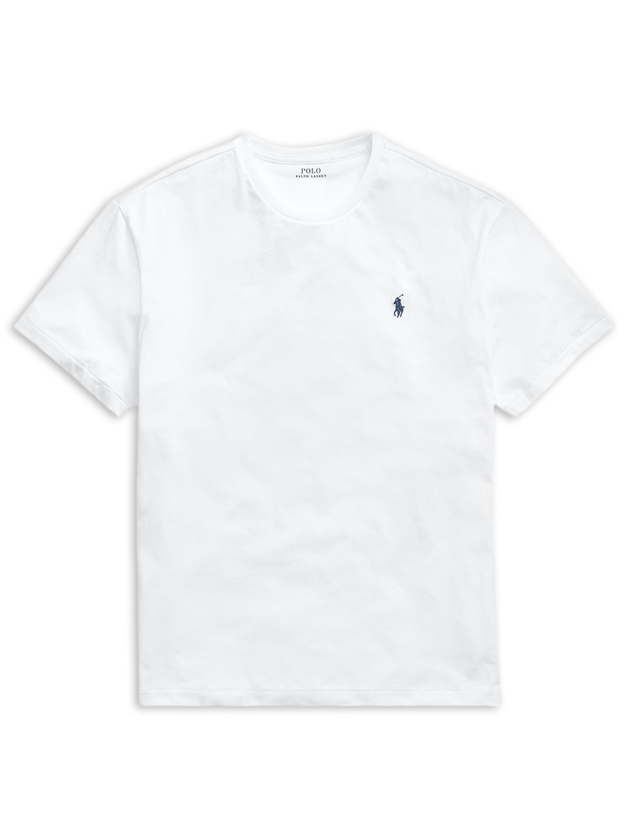 Camiseta Masculina Manga Curta Classic Logo Bordado - Branco