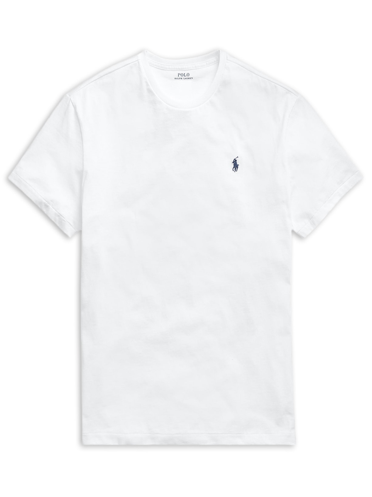 Camiseta Masculina Manga Curta Classic Logo Bordado - Branco