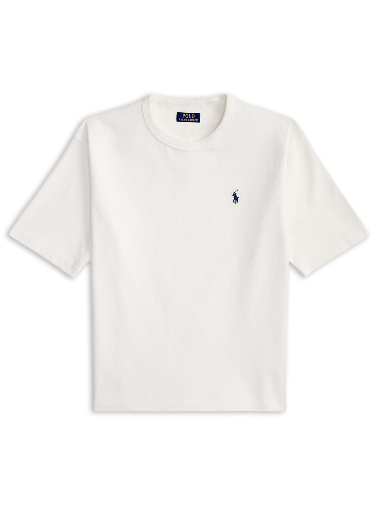 Camiseta Masculina Manga Curta Classic Logo Bordado - Branco