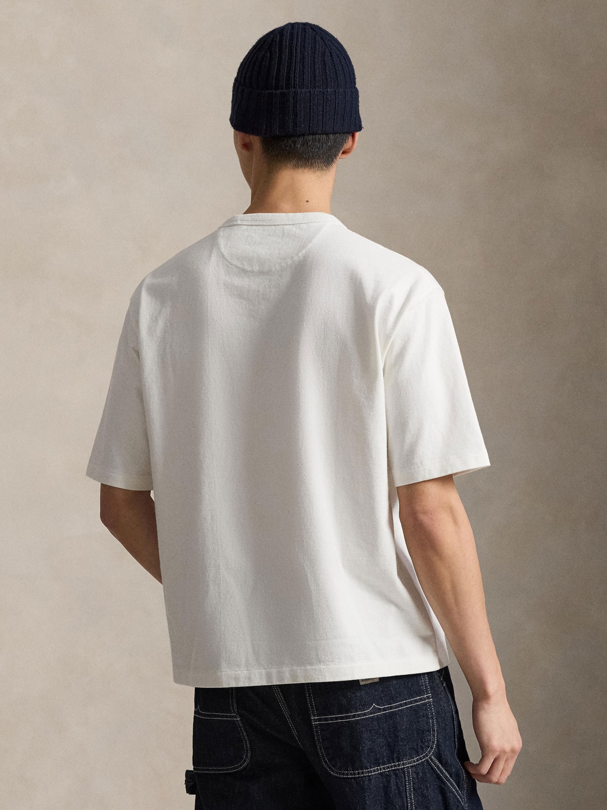 Camiseta Masculina Manga Curta Classic Logo Bordado Branco Polo Ralph Lauren