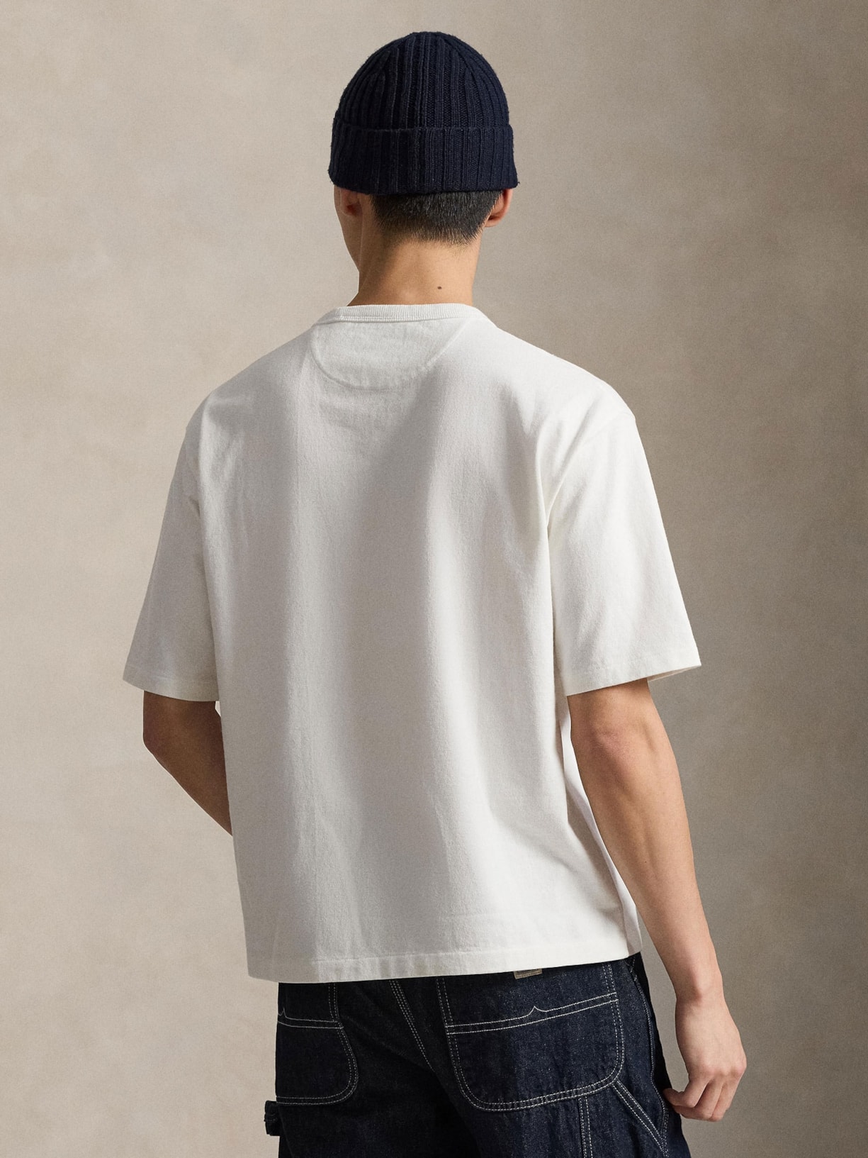 Camiseta Masculina Manga Curta Classic Logo Bordado Branco Polo Ralph Lauren