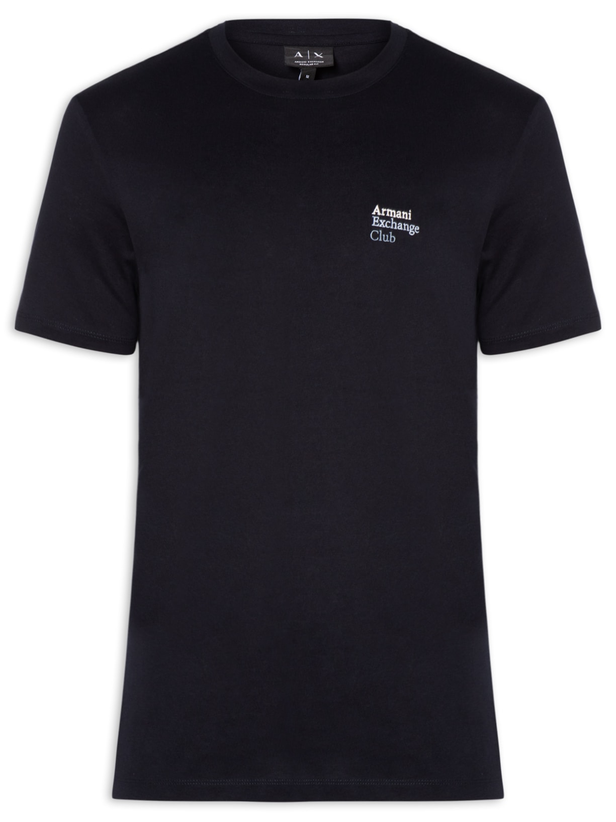 Camiseta Masculina Manga Curta Club Mini Azul Armani Exchange