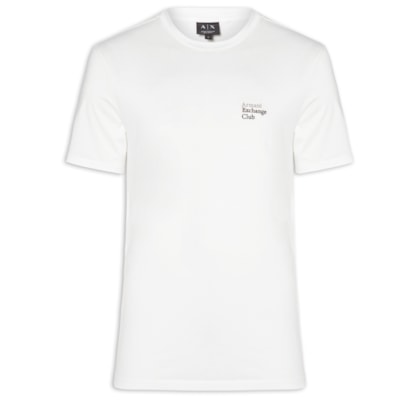Camiseta Masculina Manga Curta Club Mini - Branco