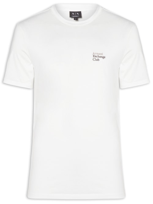 Camiseta Masculina Manga Curta Club Mini - Branco