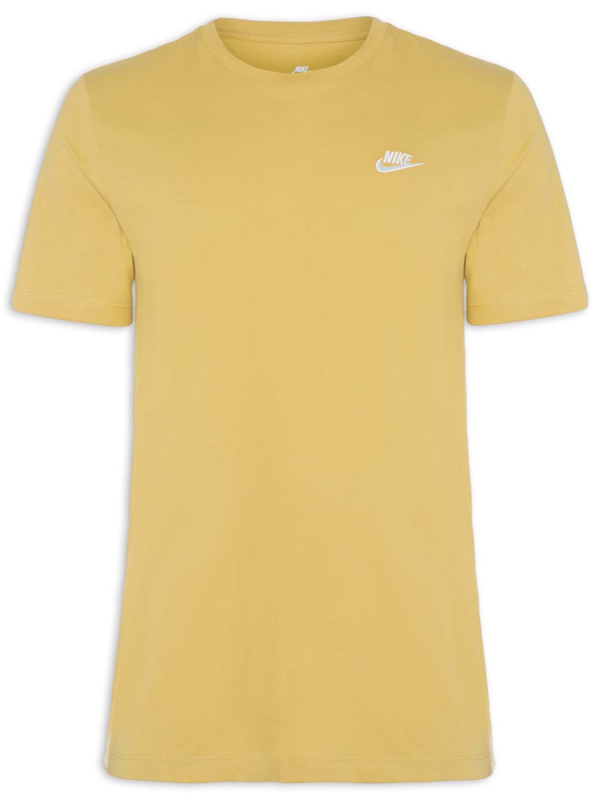 Camiseta Masculina Manga Curta Club Tee Amarelo Nike