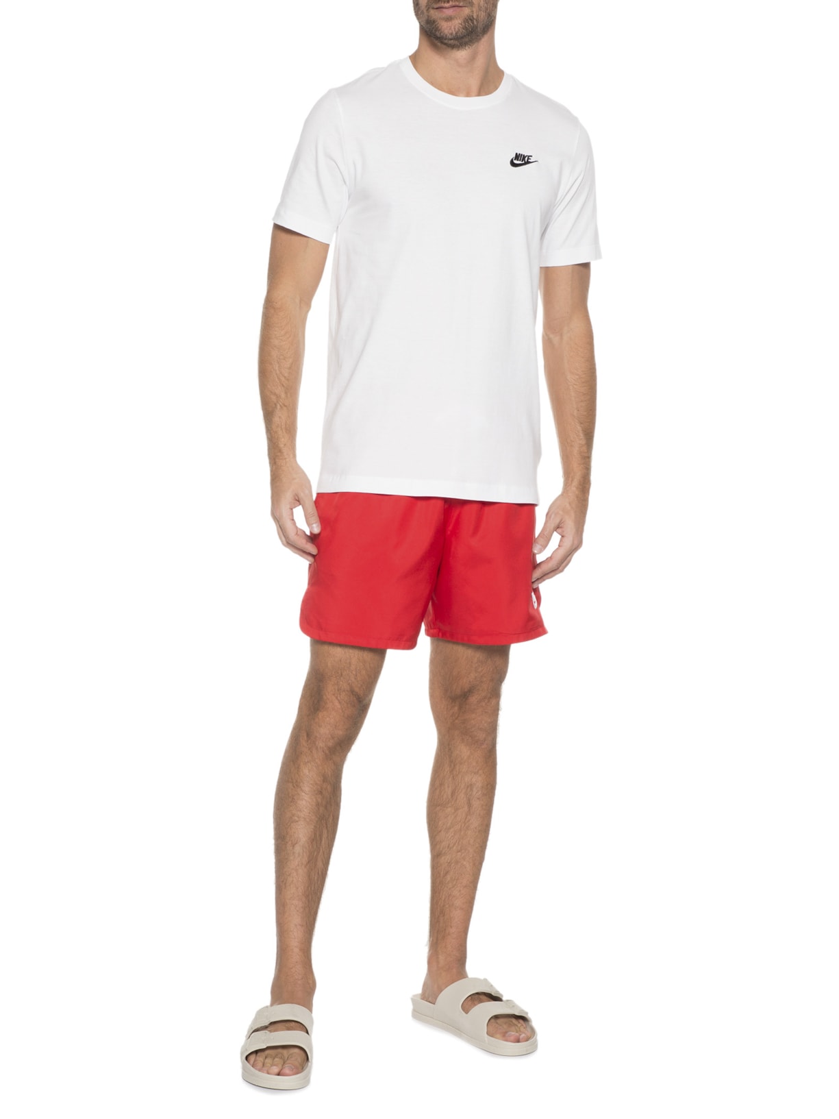 Camiseta Masculina Manga Curta Club Tee Branco Nike